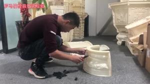 Roman Column Head Column Foot Mold European Style Villa Door Square round Column Foot Closing GRC Plastic Steel Cement Mold Modeling