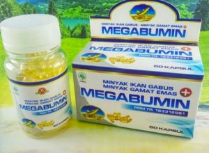 EXTRACT IKAN GABUS megabumin KAPSUL IKAN GABUS MEGABUMIN Kapsul Minyak Ikan Gabus plus Minyak Gamat Emas (Sudah POM) herbal penyembuhan pasca operasi