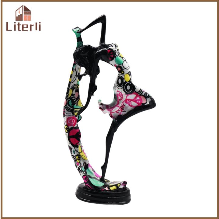 Baoblaze Yoga Girl Statue Figure Sculpture Collection Simple Character ...