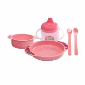 LB1363 Lusty Bunny Feeding Set mangkok botol minum spout sendok garpu