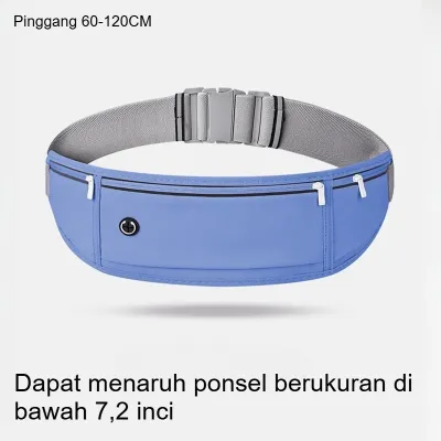 Tas Pinggang Olahraga Tas Ponsel Lari Peralatan Luar Ruangan Pria dan Wanita Tas Sabuk Mini Baru Tak Terlihat Tahan Air