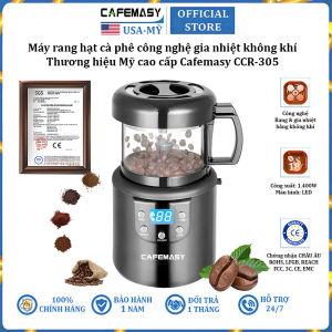 Máy rang hạt cà phê công nghệ gia nhiệt không khí chuyên nghiệp thương hiệu Mỹ cao cấp Cafemasy CCR-305 - Hàng nhập khẩu