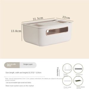 Wifi Wireless Router Cable Modern Box Storage Organizer Collapsible 2 Colors Space-saving Modern Wind Home Storage