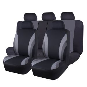 5-seater universal seat cover fully wrapped design breathable and easy to clean fabric cushion protective cover 9-piece set suitable for most cars pickups SUVs etc