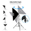 Selens  2X 135W LED Soft Box Photography Softbox Continuous Lighting Kit Stand Studio. 