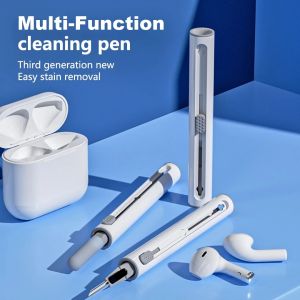 Cleaning Pen For Airpods Pro 3 2 1 Bluetooth Earphones Cleaning Pens Brush Earbuds Case Cleaning Tools for Air Pods Xiaomi Huawei Samsung Airdots Bluetooth Earphones Cleaner Kit Pen