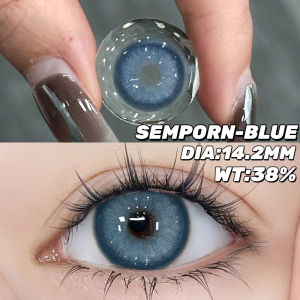 Lens EYESHARE Kính Áp Tròng Màu Xanh Da Trời  1 Cặp 0 Độ Hạn Dùng 1 Năm Mềm Mại
