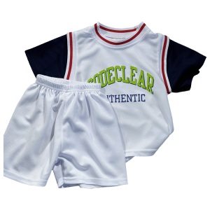 [🚚จัดส่งจากกรุงเทพฯ] ‌ชุดกีฬาเด็กชายแขนสั้นขาสั้น ผ้าคูลลิ่งเหงื่อซึมง่าย ใส่เล่นบอลได้ เหมาะเด็ก 3-14 ปี