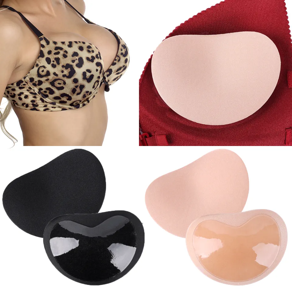 Women Breast Push Up Pad Bra Cup Thicker Silicone Bra Insert Pads