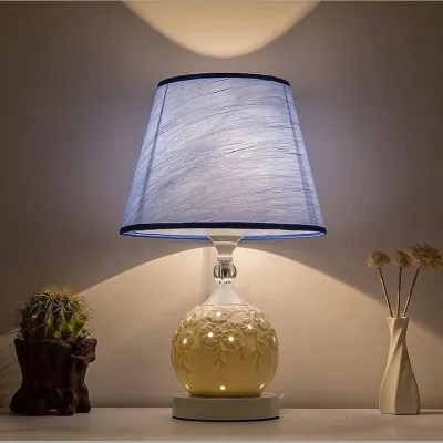 IKEA Ceramic Table Lamp Table Lamp Bedside Table Lamp Lampu Meja Bilik Tidur Lampu Meja Seramik lampumeja tablelamp