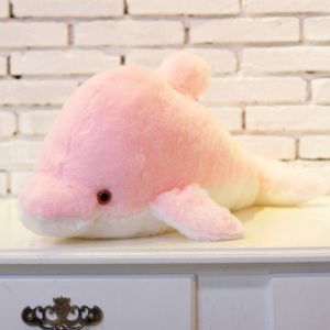 Luminous Dolphin Plush Toy Led Light Stuffed Animal Pillow Soft Cute Kids Gift