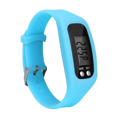 ENCOUNT Sports Step Count Wrist Watch Pedometer Fitness Tracker LCD Display Calorie Counter convenient Silicone Exercise Pedometer Adult Kid Sport Supplies