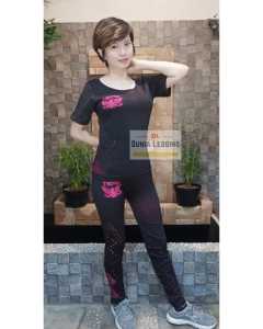 Dunia Legging Ols- Setelan Celana Atasan Sport senam/ aerobic/ yoga/ zumba 9802 Olahraga