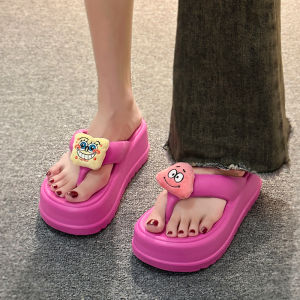 QZshop สินค้านำเทรน รองเท้าแตะหูหนีบ เสริมส้น พื้นนิ่ม แต่งด้วยโบว์หมี สำหรับผู้หญิง สวมใส่ได้ทุกโอกาส มีให้เลือก 5สีกันเลยรีบตำเลย