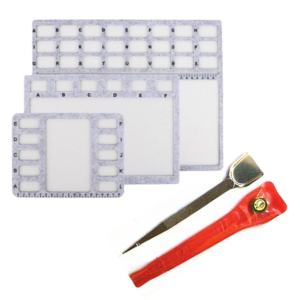 PHYHOO Soft Stable Beads Mat With Individual Grids Practical For DIY Jewelry Making Beading Supplies