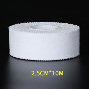 1 Roll White New Athletic Wrap Tape Self Adhesive Elastic Bandage First Aid Tape Stretch Bandage Sports Protector Injury Finger Wrist Knee Ankle Muscle Tape