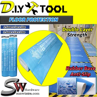 1.5mm & 3mm #ANTI SLIP FLOOR PROTECTION FLOOR MAT #FLOORGARD #PELAPIS LANTAI /工程防护棉 10M & 20M