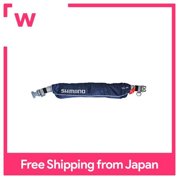 SHIMANO Life Jacket Fishing Adult Raft Air Jacket Waist Belt Type Sakura  Mark Ministry of Land, Infrastructure, Transport and Tourism Certified  Automatic Inflatable VF-052K Life Jacket Navy