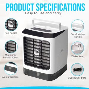 Quạt Hơi Lạnh Nước Di Động CLEAN AIR 🔰Phụ Kiện Thuận Lợi🔰