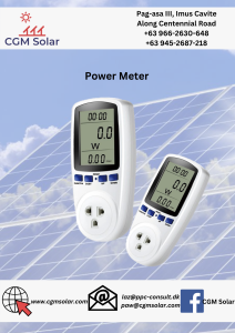 Power Meter Plug Energy Meter Watt Voltage for flat and round plugs