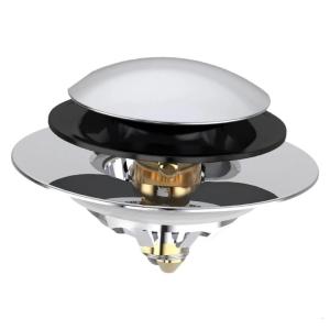 Universals Bath Tub Drain Stoppers Bathroom Drain Cover Hair Catcher Push Type Bounce Cores Brass Bathtub Stopper