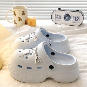 [Free Shipping] 6.5CM Thick-Soled EVA Clogs For Women Designed To Make You Look Taller And Slimmer Perfect For Summer Wear With A Sweet And Youthful Style That Enhances Your Appearance