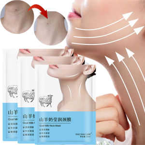 WOOLOVE 1/10Pcs Goat Milk Hexapeptide Neck Mask Hydrating Whitening Collagen Neck Patch Anti-Wrinkle Anti-Aging Neck Lift Firming Neck Skin Care