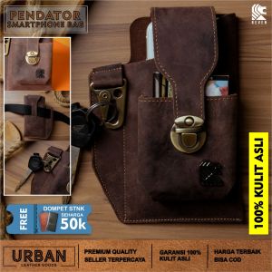 Tas Handphone Pria REVEN PENDATOR SMARTPHONE BAG Selempang Cowok Kulit Sapi 100% Keren Terbaru