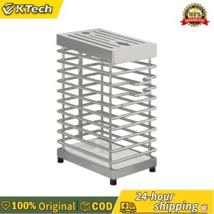 【Free Shipping】 Stainless Steel Holder Hollow Iron Wire Rack for Kitchen Countertop