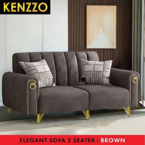 [FREE SHIPPING] KENZZO Luxury Modern 3 or 2 Seater Sofa - Premium Velvet Anti-Scratch & Easy Clean–Elegant Sofa