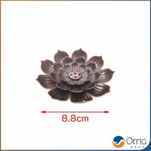 Orna กระถางธูปอัลลอยด์ รูปทรงเป็นดอกไม้ สามารถใช้ได้ทั้งธูปขด และธูปก้าน Lotus censer