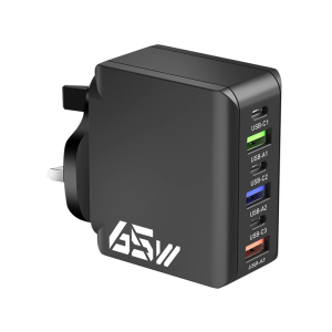6 cổng sạc USB khối 65W với kết cấu ABS phân bổ năng lượng động phù hợp cho các thiết bị khác nhau