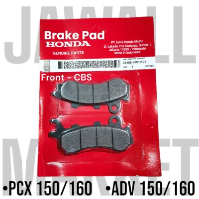 Brake Pad CBS - PCX 150/160 ADV 150/160 .. ABS BRAKE PADS SET FRONT & REAR HONDA GENUINE PARTS FOR MOTORCYCLE BRAKE PADS