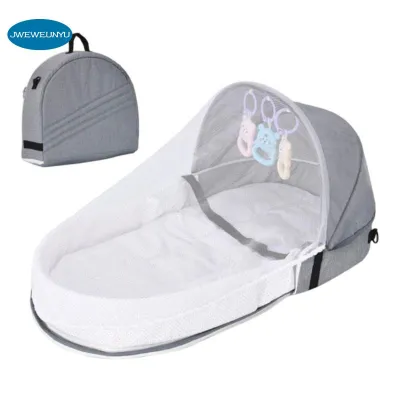 Foldable Travel Bassinet for Newborn and Infant Portable Baby Bassinet Suitable for Indoor&amp Outdoor Carry