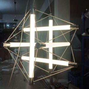 Đèn Treo Trần Khối Lập Thể Thanh LED Phong Cách Tối Giản