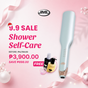 JML Shower Self-Care (Supra Hair Straightener + Free Argan Conditioner and Shampoo) E-JSUPAXS&C300