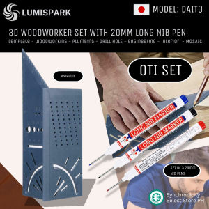 LUMISPARK 20mm Extended Nib Marker Model: DAITO - Deep Hole Markers | Long Nib Permanent Pens for Metal Wood Home Waterproof & Quick-Dry Ergonomic No Battery Required