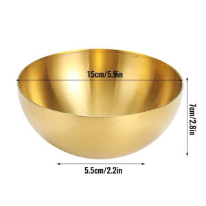 Multifunction Stainless Steel Noodle Bowl Home Mixed Korean Rice Bowl Fruit Bowl Salad Soup Bowl