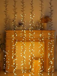 Thrisdar 6 IN1 Christmas Icicle Lights Outdoor Meteor Shower Rain Light Waterfall String Light Firecracker Icicle Light