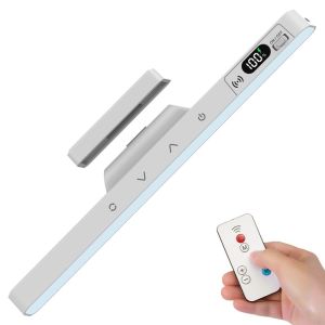 XU HOME 5 Colors Dimmable LED Touch Table Lamp Eye Protection Rechargeable Reading Table Lamp Creative Power Display ic Desk Lamp Cabinet Closet Wardrobe