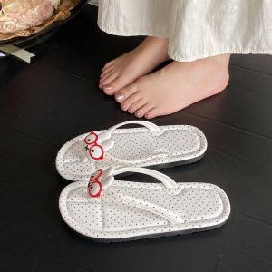 [Free Shipping] Cartoon Flip-Flops For Women Fashionable Summer Outdoor Wear 2025 New Model High Aesthetic Value Beach Non-Slip Sandals