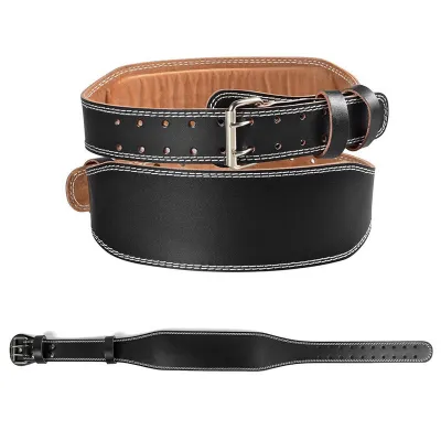 Zcfdfdfggfhgjhgjkghjkg Faux Leather Weightlifting Squat Belt Gym Fitness Barbell Powerlifting Waist Support Protect Gear Training Weight Lifting Belt