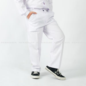 Celana Panjang Putih SD Pinggang Karet Seragam Sekolah Anak Laki laki