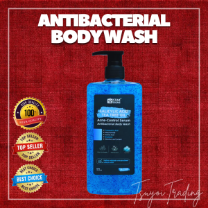 SALICYLIC ACID REFRESHING BODY WASH WITH NIACINAMIDE AND TEA TREE OIL 450ml | Bath Body Wash for Men & Women | Anti Acne and Brightening Shower Gel | Fades Acne Scars | Hydrates Skin | Dries Out Pimples with Icy Chill | Oil Skin Body Care with Amino Acid.