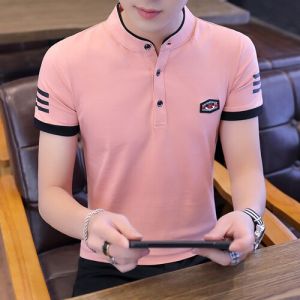 MSP New Mens Casual Polo Shirt High Quality Mens Cotton Short-sleeved Shirt Brand Jersey Summer Mens Polo Shirt Large Size