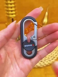 【SKIT SG】Metal Car Keychain Key Holder Charm Stainless Steel Carabiner Hook Waist Belt Key Ring Heavy Duty Keychain Pendant for Men Car Motorcycle House Keys Quick Release Anti Lost Clip Outdoor Travel EDC Accessories Durable Lightweight Gift