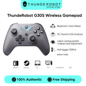 [Deliver In 72 hours]Thunderobot G30S Wireless Gamepad Controller Hall Effect Triggers Wired 2.4G Wireless Bluetooth Tri-Mode Connection For Switch Windows PC Tablet Smart TV Support For Black Myth: Wukong