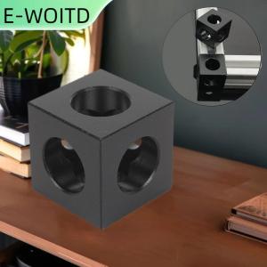 【E-WOITD】 4ชิ้น2020อลูมิเนียมอัลลอยด์รหัสมุมคงที่อ่อนนุช3D อุปกรณ์เสริมเครื่องพิมพ์อลูมิเนียมบล็อกสามเหลี่ยมเชื่อมต่อมุมชิ้น