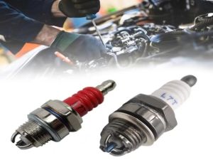 L7T BM6A 3-Prong Spark Plug for Chainsaw Trimmer Brush Cutter 36cc 43cc 49cc 52cc Engine