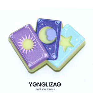 shoes charm cross charm Shoe Buckle Rainbow Meteor Tarot Cute Cartoon Shoes Accessories